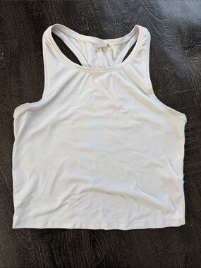 90 Degree By Reflex White Racerback Crop Tank